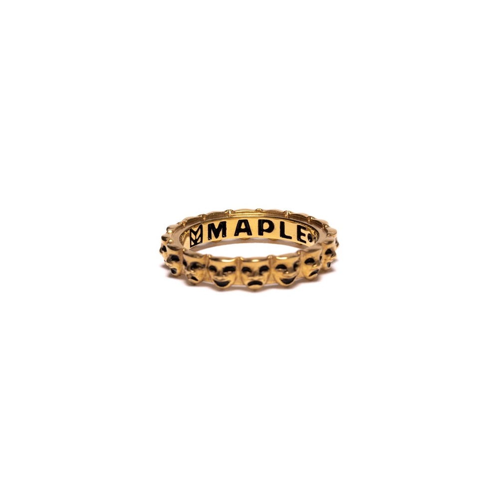 MAPLE BRAND NEW LAUGH NOW CRY LATER 14K GOLD PLATED RING SIZE 8